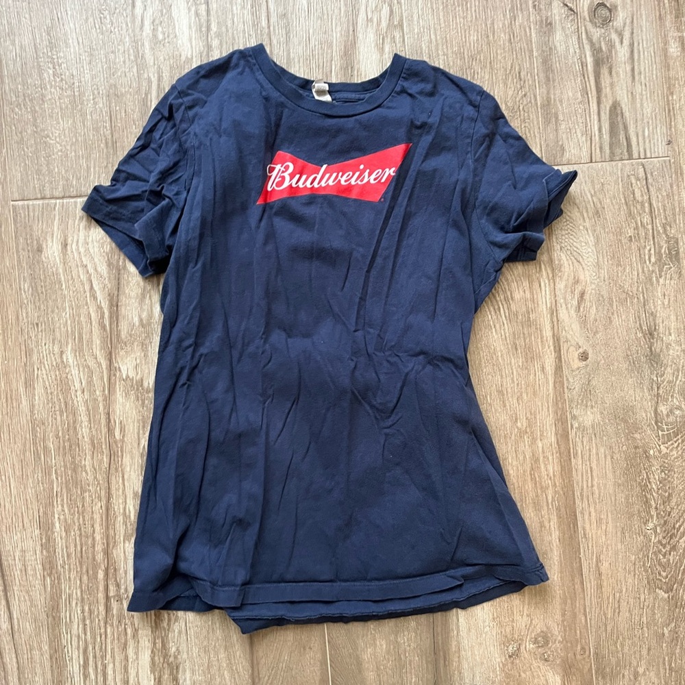 Budweiser Navy Short Sleeve Tee - Medium